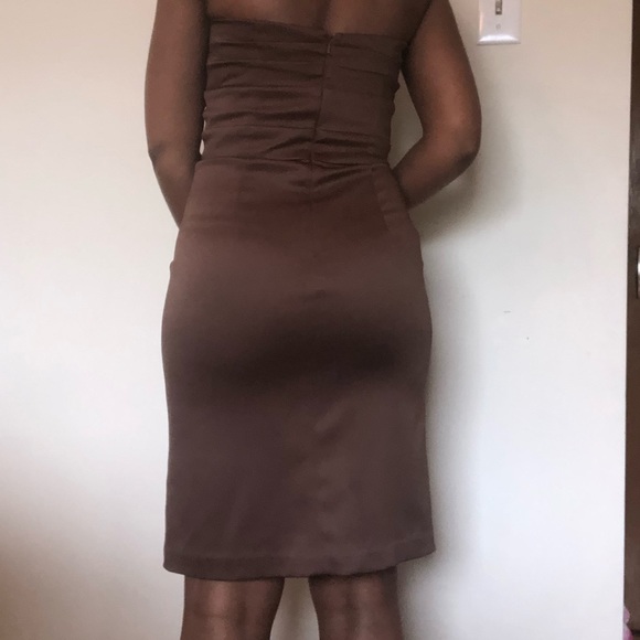 BCBG brown strapless dress - Picture 5 of 5